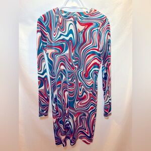 Fashion Nova swirl marble dress size Large